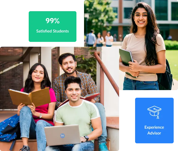 Students learning with Mockli - books and laptop