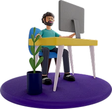 Student at desk with computer – start your preparation