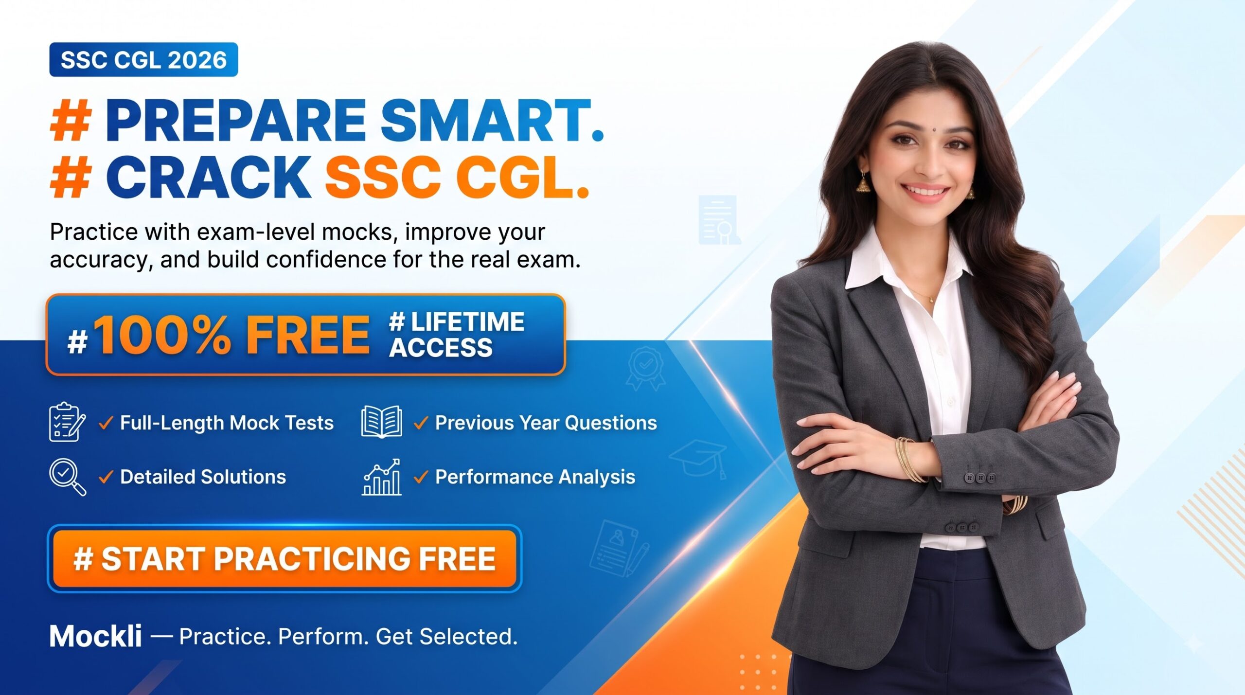 Take Free SSC CGL Mocks, Improve Your SSC CGL Performance